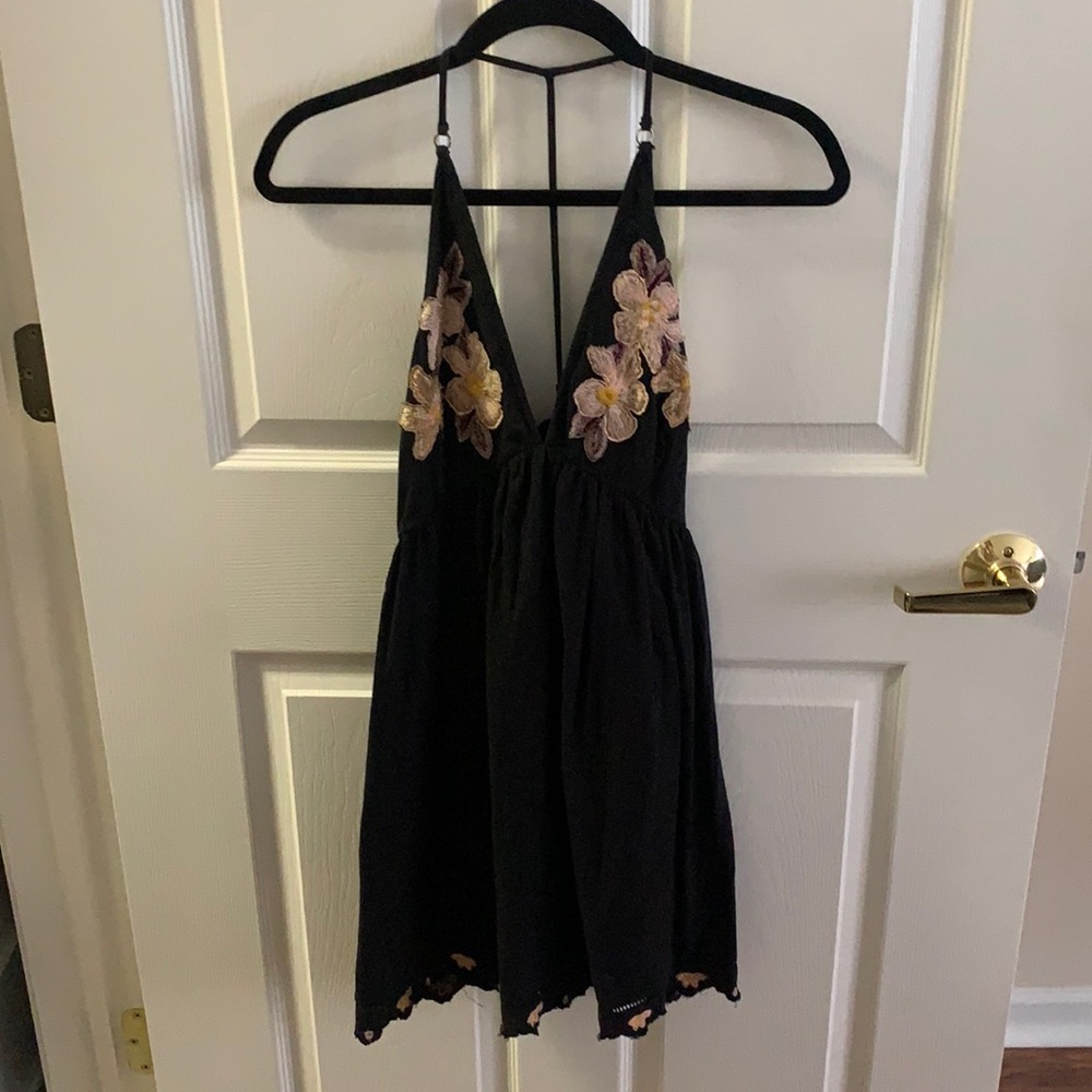 FREE PEOPLE Floral Halter Dress